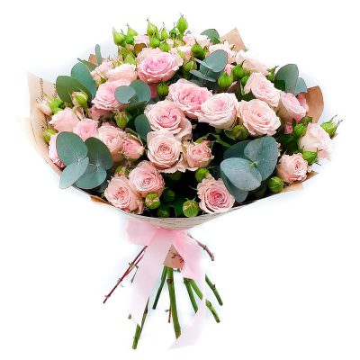 Букет из нежно-розовых роз «Нежная мечта»