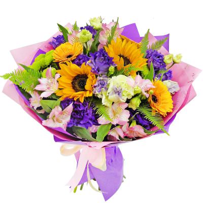 Праздничный букет из цветов «Солнечный луч»